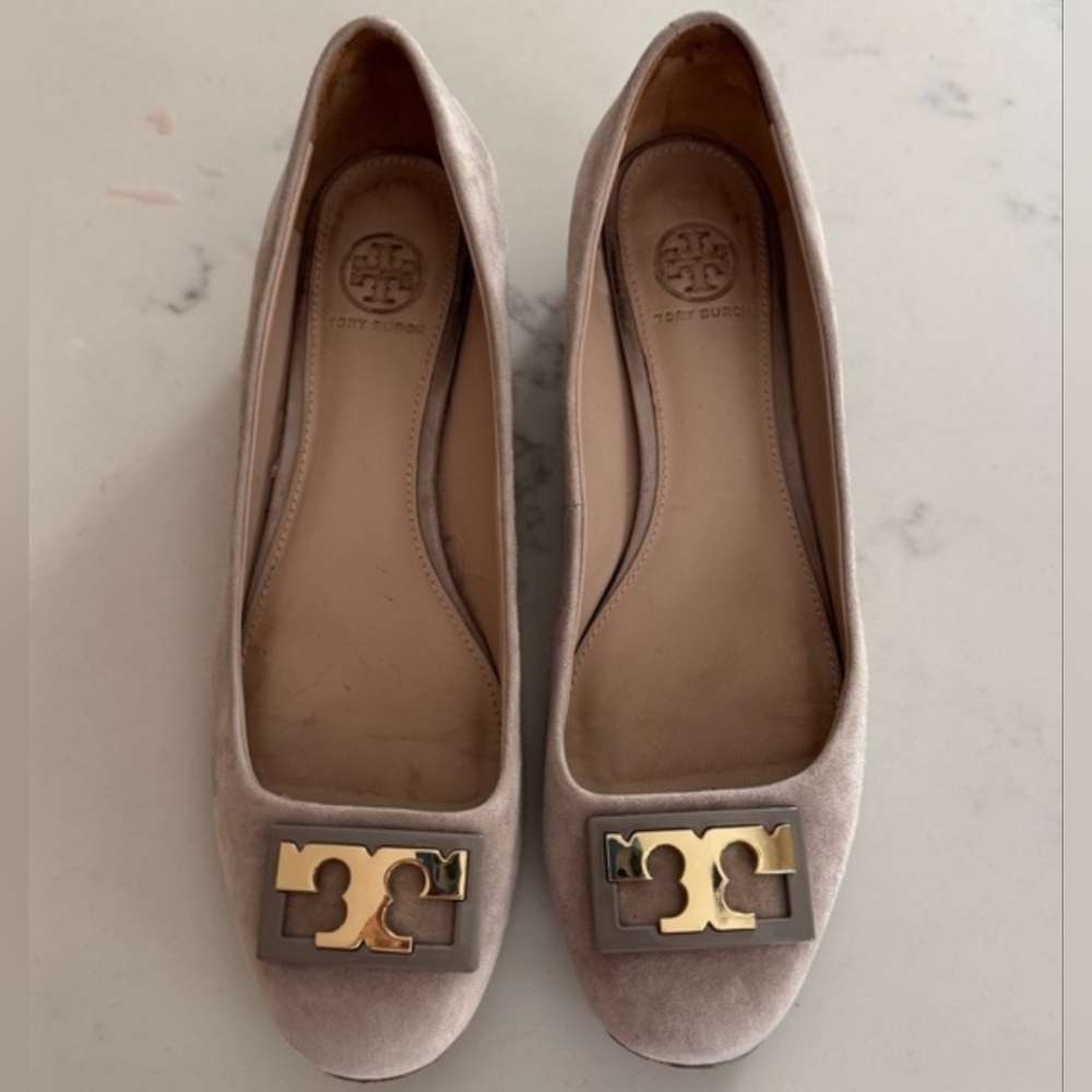 Tory Burch Women's Beige Gigi Ballet Flats